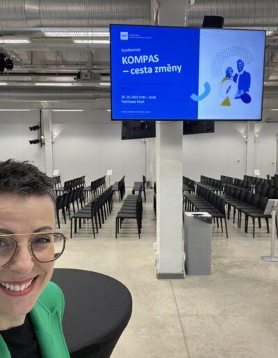 Monika Kukol Sochorová při workshopu